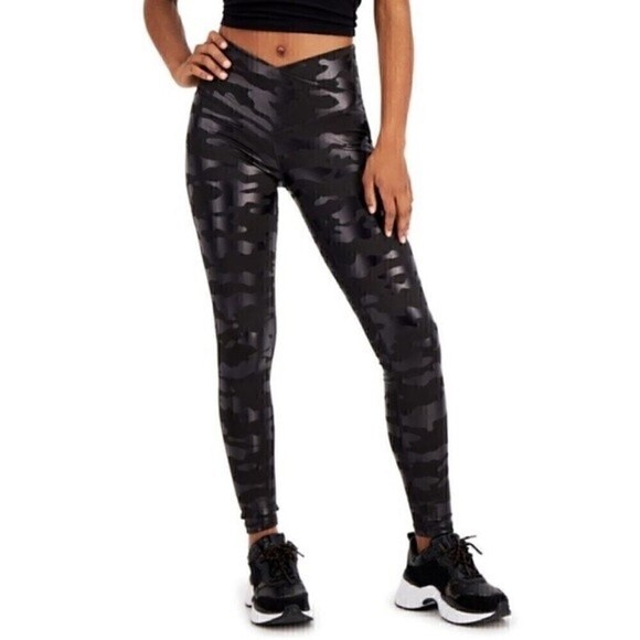 New Jenni Women's On Repeat Crossover Full Length Legging (Shine Camo) small - Picture 4 of 4
